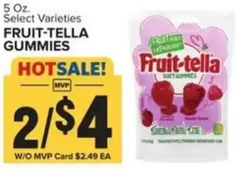 Food Lion Fruit-Tella Gummies 5 oz offer