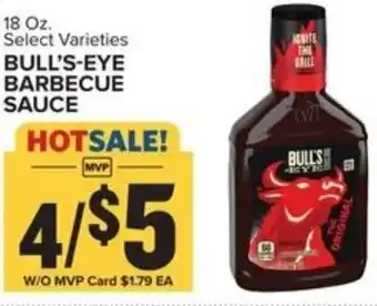 Food Lion Bull's-Eye Barbecue Sauce 18 oz offer