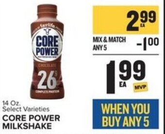 Food Lion Core Power Milkshake 14 oz offer