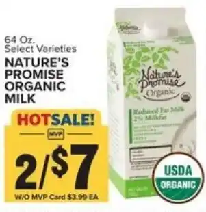 Food Lion Nature's Promise Organic Milk 64 oz offer