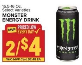 Food Lion Monster Energy Drink 15.5-16 oz offer