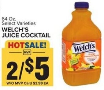 Food Lion Welch's Juice Cocktail 64 oz offer
