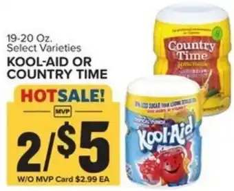 Food Lion Kool-Aid or Country Time 19-20 oz offer
