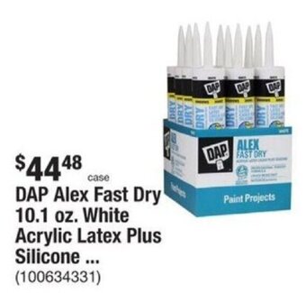 The Home Depot Dap Alex Fast Dry 10.1 oz. White Acrylic Latex Plus Silicone... offer