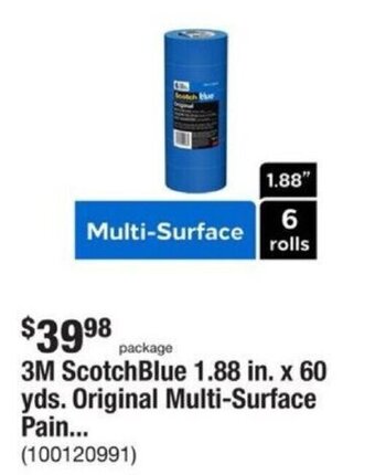 The Home Depot 3M ScotchBlue 1.88 in. x 60 yds. Original Multi-Surface Pain... offer