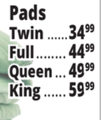 Ocean State Job Lot Mattress pads offer
