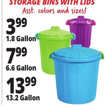 Ocean State Job Lot Storage bins with lids offer