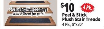 Ocean State Job Lot Peel & stick plush stair treads offer