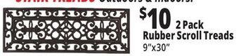 Ocean State Job Lot 2 pack rubber scroll treads offer