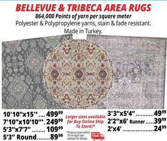 Ocean State Job Lot Bellevue & tribeca area rugs offer