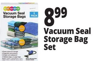 Ocean State Job Lot Vacuum seal storage bag set offer