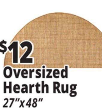 Ocean State Job Lot Oversized hearth rug offer