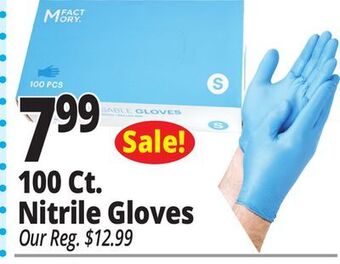 Ocean State Job Lot 100 ct. nitrile gloves offer