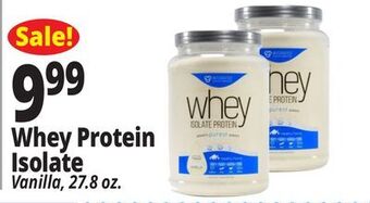 Ocean State Job Lot Whey protein isolate offer