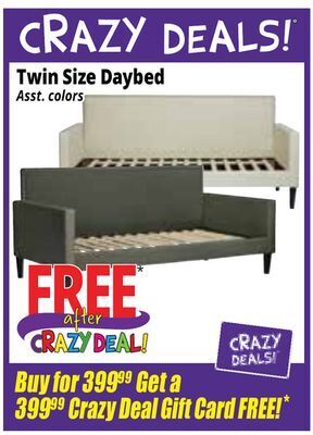Ocean State Job Lot Twin size daybed offer