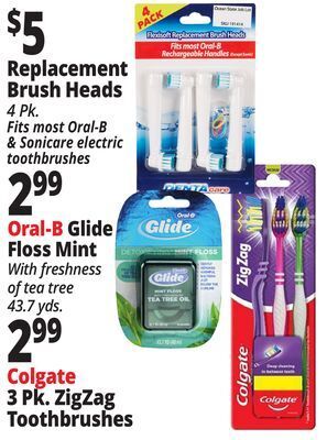 Ocean State Job Lot Replacement brush heads offer