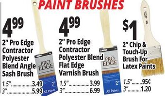 Ocean State Job Lot Paint brushes offer