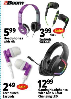 Ocean State Job Lot Headphones with mic offer
