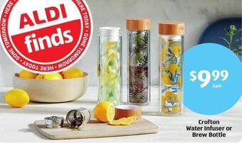 Aldi Crofton Water Infuser or Brew Bottle offer