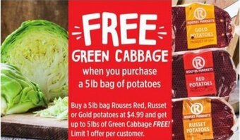 Rouses Green Cabbage offer