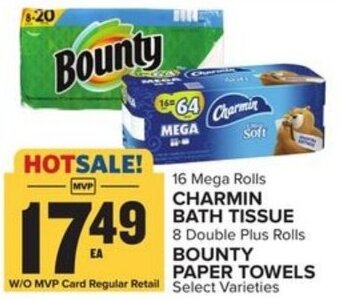 Food Lion Charmin Bath Tissue, Bounty paper Towels offer