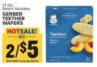 Food Lion Gerber Teether Wafers 1.7 oz offer