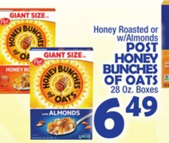 Bravo Supermarkets Post honey bunches of oats offer