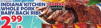 Bravo Supermarkets Indiana kitchen whole pork whole pork baby back ribs offer