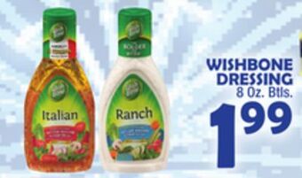 Bravo Supermarkets Wishbone dressing offer