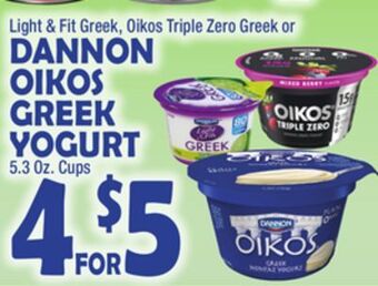 Bravo Supermarkets Dannon oikos greek yogurt offer