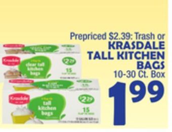 Bravo Supermarkets Krasdale tall kitchen bags offer