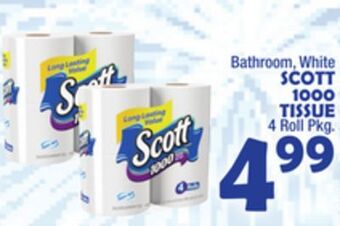 Bravo Supermarkets Scott 1000 tissue offer