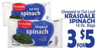Bravo Supermarkets Krasdale spinach offer