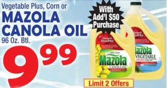 Bravo Supermarkets Mazola canola oil offer