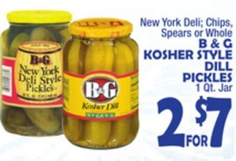 Bravo Supermarkets B & g kosher style dill pickles offer