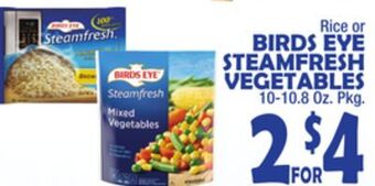 Bravo Supermarkets Birds eye steamfresh vegetables offer