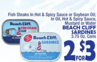 Bravo Supermarkets Beach cliff sardines offer