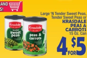 Bravo Supermarkets Krasdale peas & carrots offer