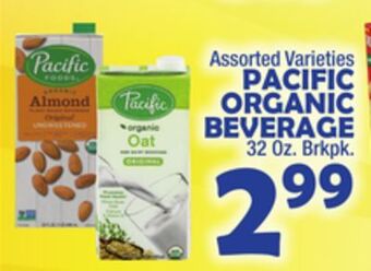 Bravo Supermarkets Pacific organic beverage offer