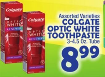 Bravo Supermarkets Colgate optic white toothpaste offer
