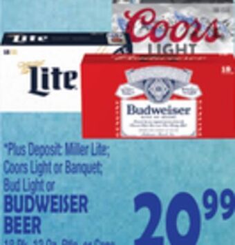 Bravo Supermarkets Budweiser beer offer