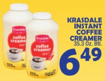 Bravo Supermarkets Krasdale instant coffee creamer offer