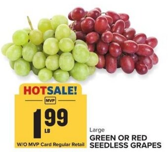 Food Lion Green or Red Seedless Grapes offer