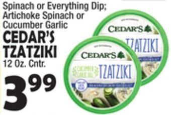 Bravo Supermarkets Cedar's tzatziki offer