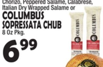 Bravo Supermarkets Columbus sopressata chub offer