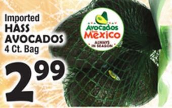 Bravo Supermarkets Hass avocados offer
