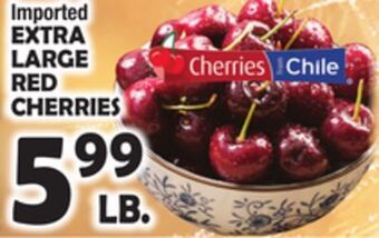 Bravo Supermarkets Extra large red cherries offer