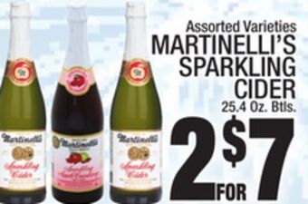 C Town Martinelli's sparkling cider offer