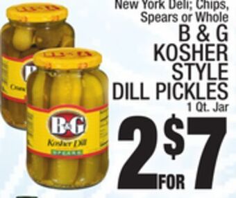 C Town B & g kosher style dill pickles offer