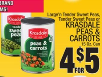C Town Krasdale peas & carrots offer